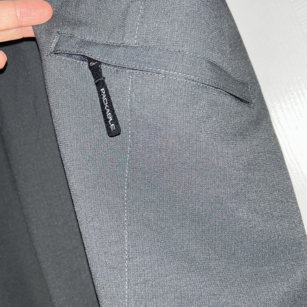 Columbia Gray Omni-Shade Sun Protection Packable Hiking Outdoor Capri. Size 10 - Picture 5 of 10